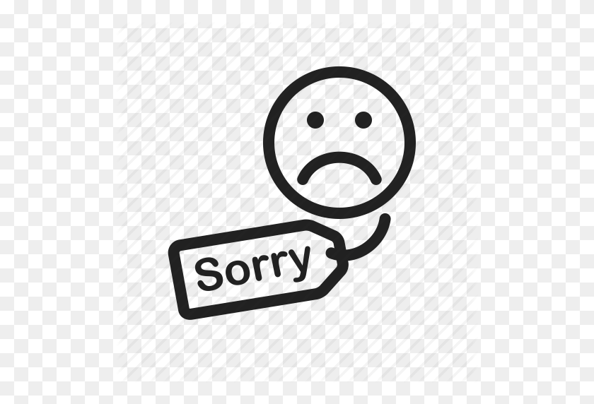 512x512 Apology, Customer, Hanging, Letter, Notice, Sorry Icon - Sorry PNG