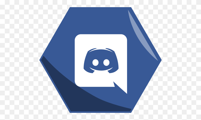 512x443 App, Awesome, Discord, Hexagon, Social Icon - Discord PNG Logo