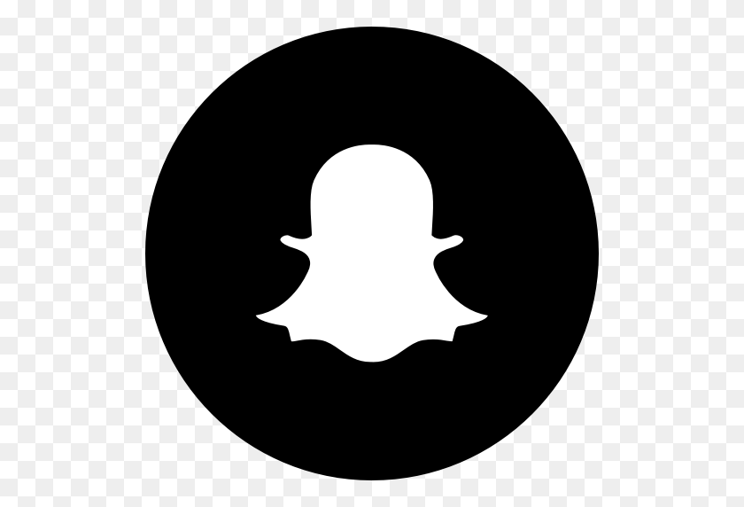 512x512 App, Bw, Logo, Media, Popular, Snapchat, Social Icon - White Snapchat Logo PNG