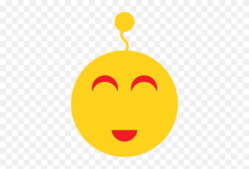 512x512 Aplicación De Dibujos Animados Emoción Gestos Alegría Sonrisa Sorprendido Icono, Icono De La Aplicación - Alegría Png
