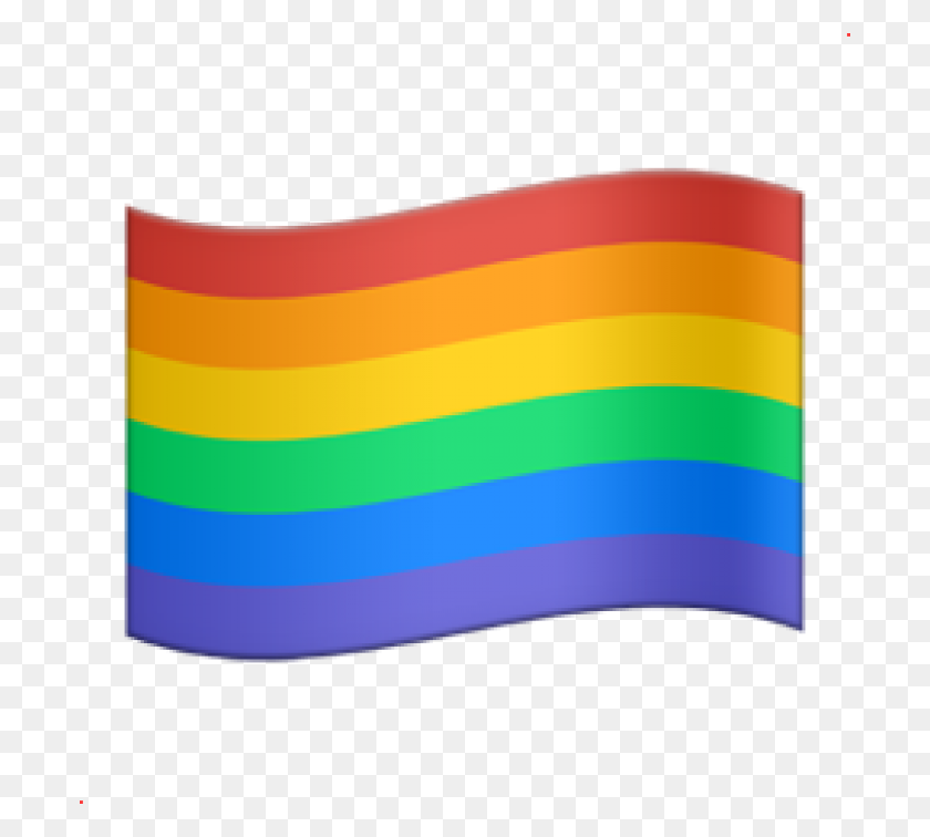 696x696 Apple Agrega La Bandera Del Arco Iris Emoji Para El Orgullo - Bandera Del Arco Iris Png