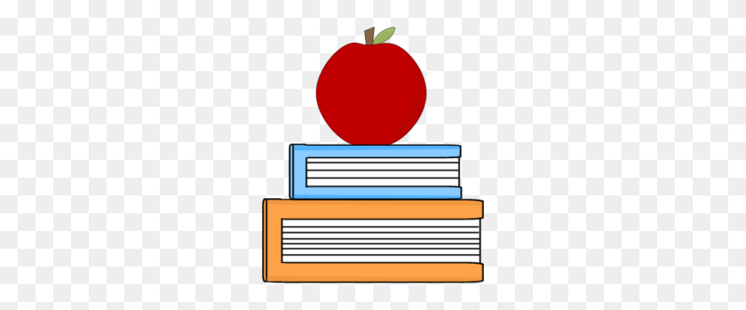 250x289 Apple And School Books Clip Art - Apple And Books Clipart