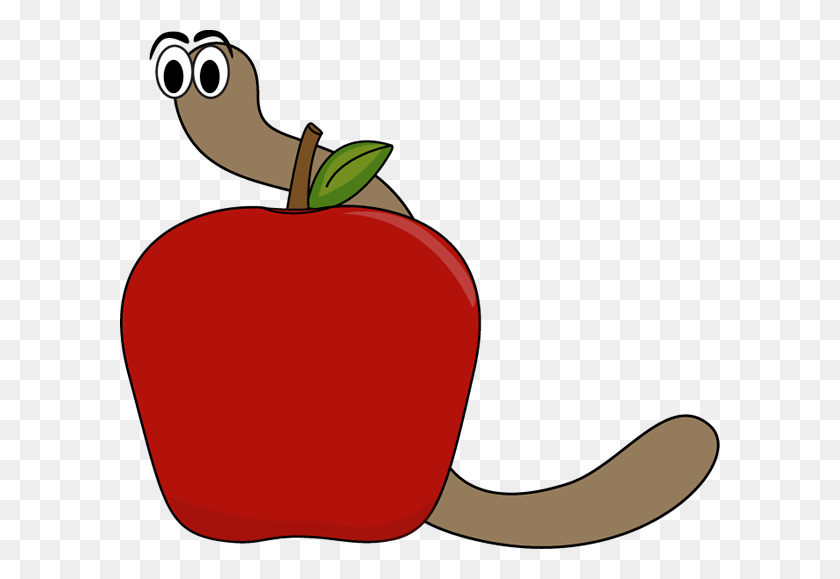 600x519 Apple And Worm - Apple PNG Clipart