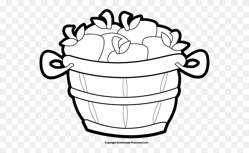 574x457 Apple Black And White Apple Basket Black And White Clipart - Oval Clipart Black And White