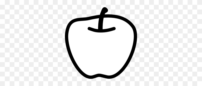 300x300 Apple Black And White Apple Clipart Black And White Free Images - Apple Slice Clipart