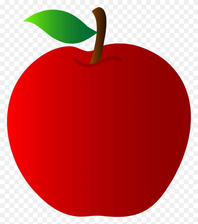 830x945 Apple Border Clip Art - Sliced Apple Clipart