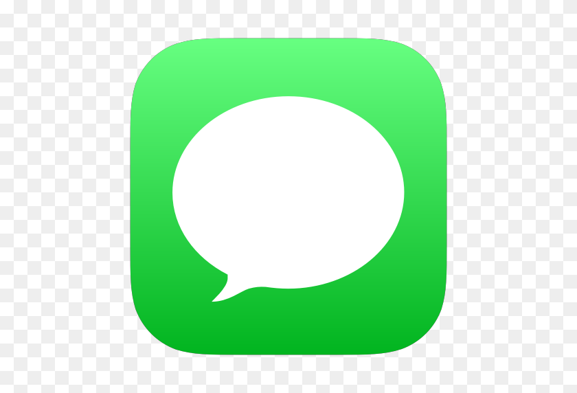 512x512 Apple, Burbuja, Comunicación, Conversación, Imessage, Mensaje - Icono De Whatsapp Png