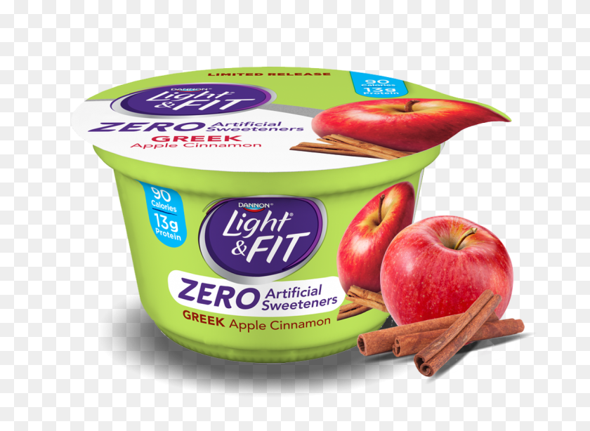 1140x810 Apple Cinnamon With Zero Artificial Sweeteners Light - Yogurt PNG