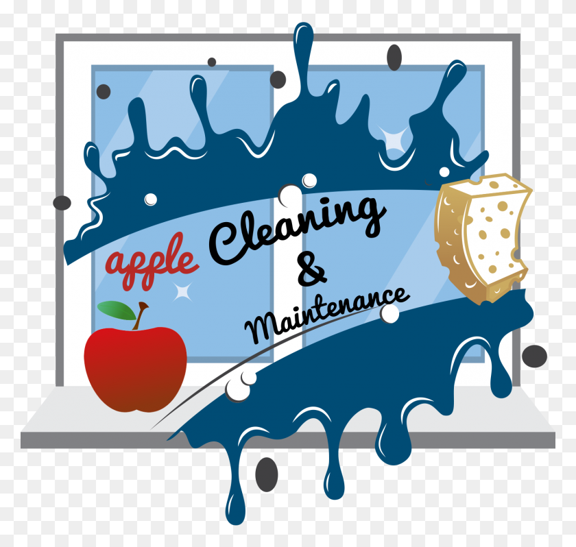 1444x1368 Apple Cleaning Maintenance - Window Washing Clip Art