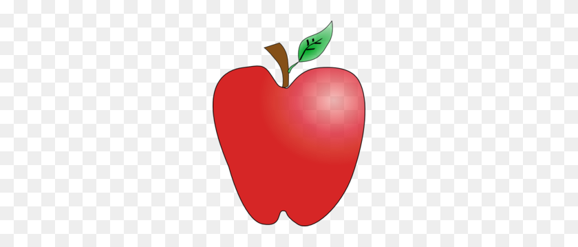 222x299 Apple Clip Art - Red Leaf Clipart