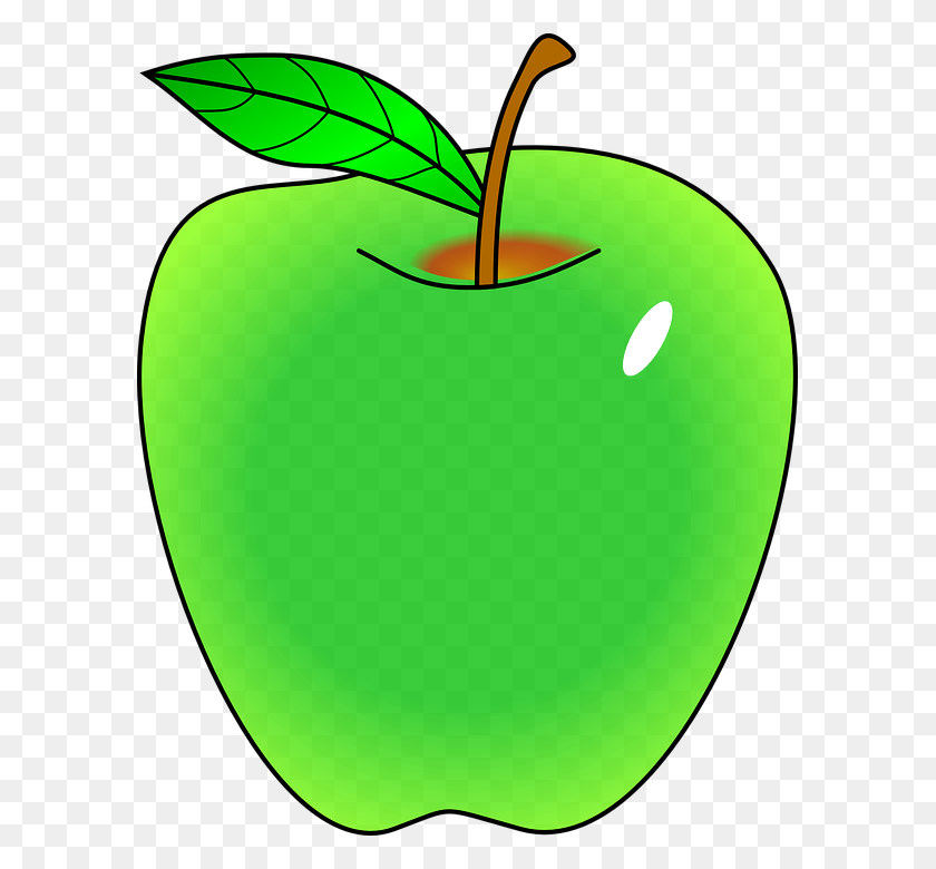 593x720 Apple Clip Art Free Teacher Apple - Chevron Apple Clipart