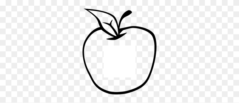 260x301 Apple Clipart - Apple Tree Clipart Black And White
