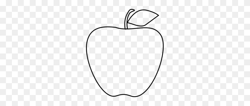 261x297 Apple Clipart Apple Shape - Apple Heart Clipart