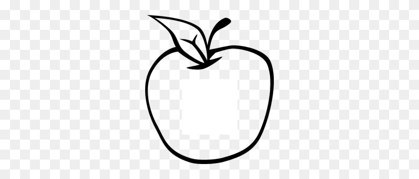 258x299 Apple Clipart Black And White - Apple Tree Clipart