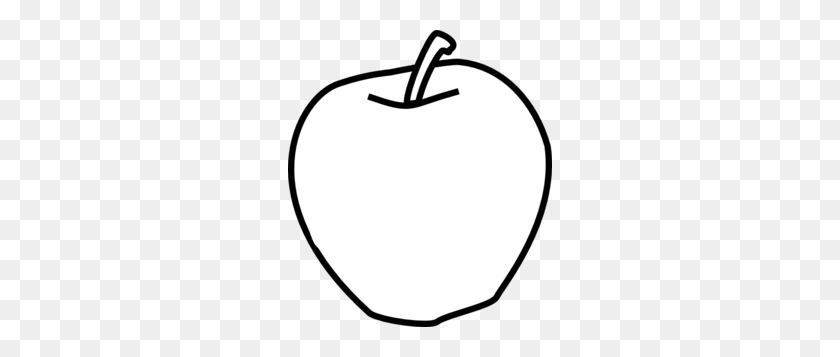 264x297 Apple Clipart Black And White Free Images - Apple Tree Clipart