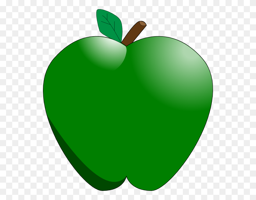 558x597 Apple Клипарт Симпатичный Зеленый - Белоснежка Яблоко Клипарт