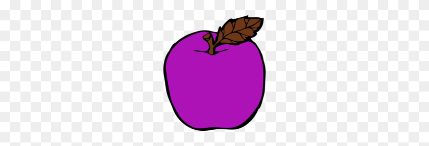 200x227 Apple Clipart Púrpura - Candy Apple Clipart