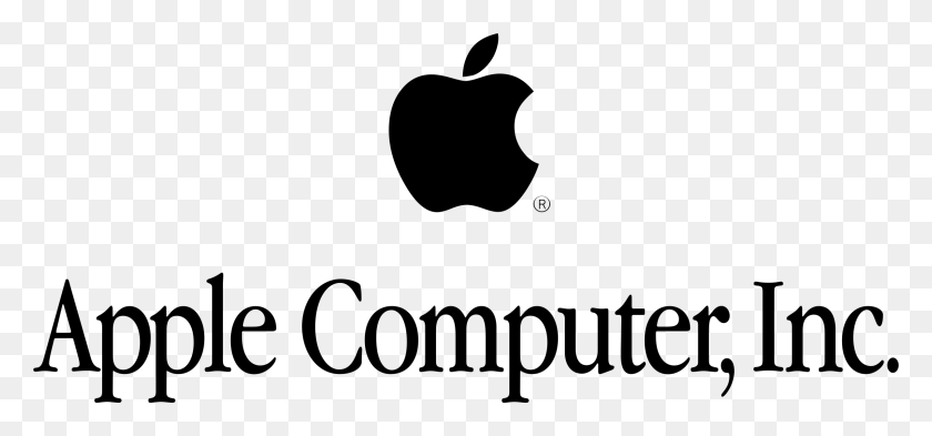 2400x1027 Логотип Apple Computer Png С Прозрачным Вектором - Компьютерный Логотип Png