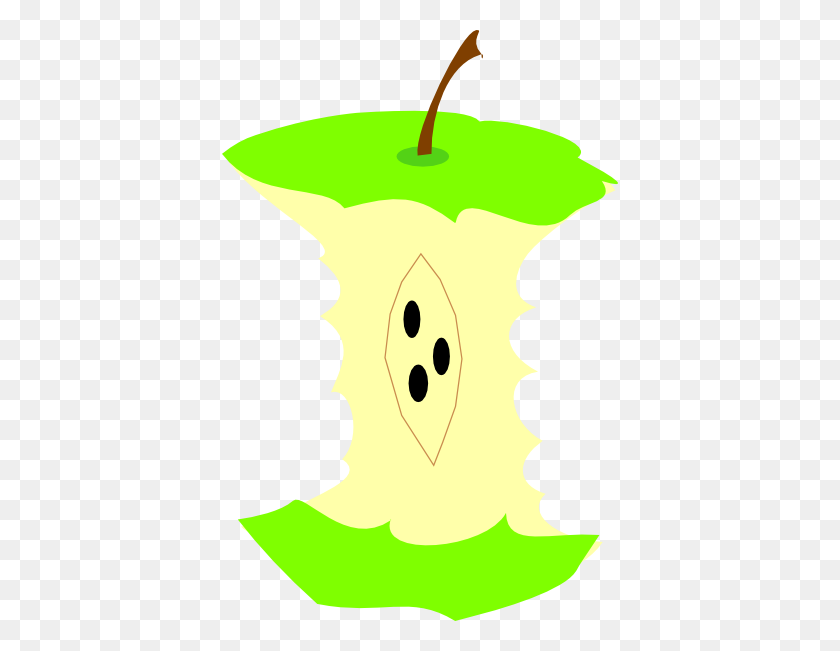 396x591 Apple Core Clip Art Free Image Information - Woodchuck Clipart