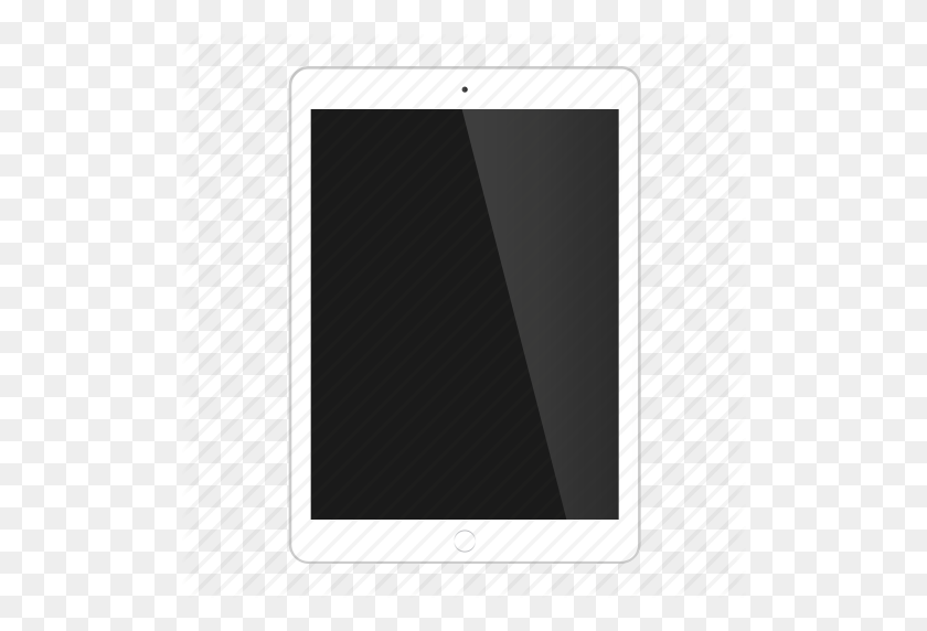 512x512 Apple, Dispositivo, Dispositivos, Delantero, Gadget, Ipad, Icono De Tableta - Ipad Blanco Png