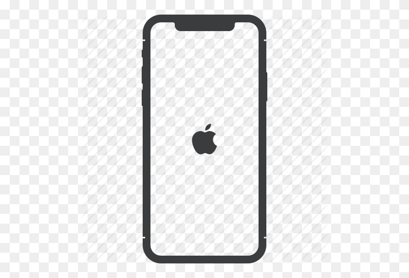 512x512 Apple, Dispositivo, Iphone, Iphonex, Móvil, X Icono - Iphone X Png