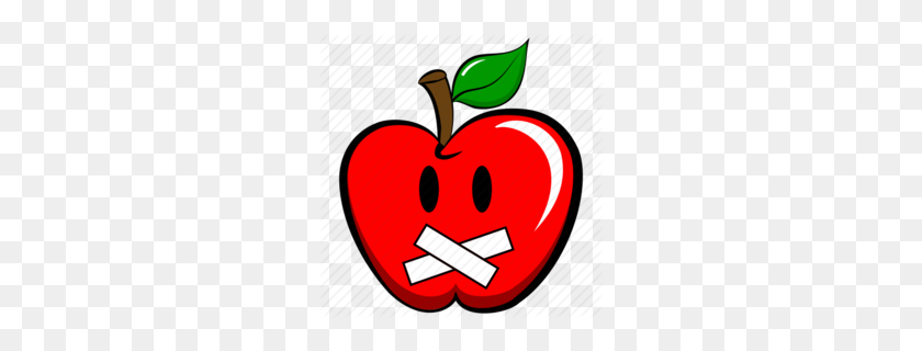 260x260 Apple Drawing Clipart - Apple Core Clipart