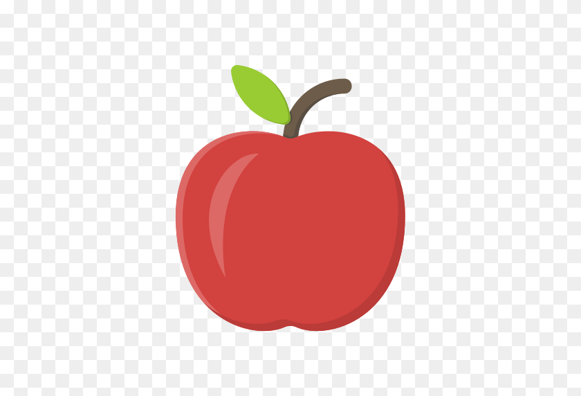 512x512 Apple, Icono De Fruta Gratis De Educación - Icono De Apple Png