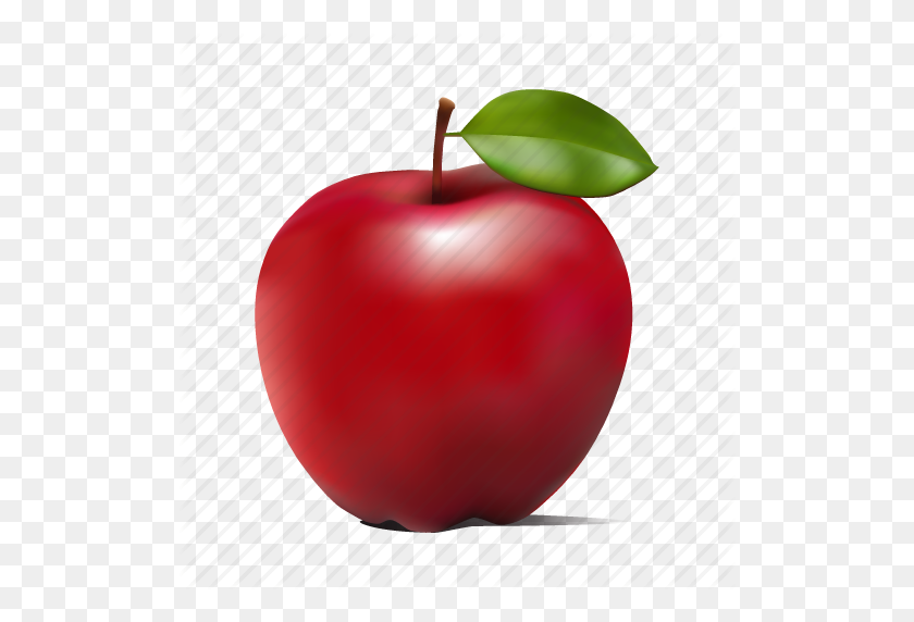 512x512 Apple, Fruit, Manzana, Mela Icon - Manzana PNG