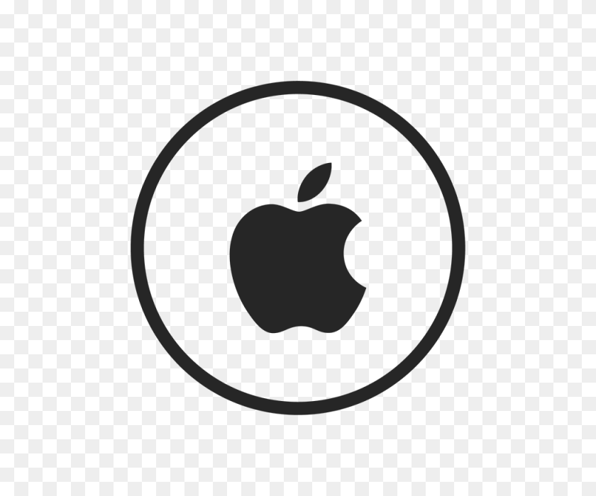 640x640 Значок Apple, Apple, Черный, Белый Png И Вектор Для Бесплатной Загрузки - Значок Apple Png