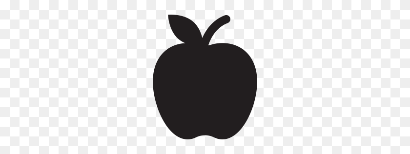 256x256 Глиф Со Значком Apple - Клипарт Для Macbook