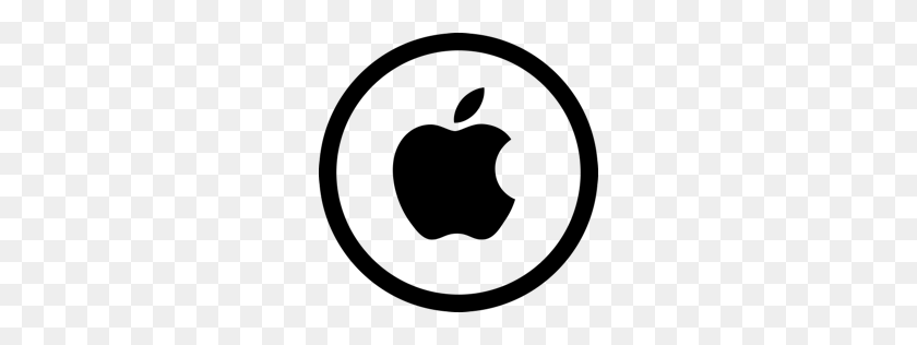256x256 Apple Icon Outline - Apple Icon PNG