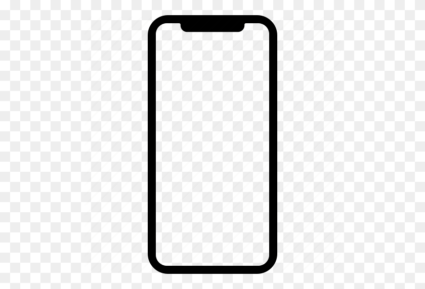 512x512 Apple, Iphone, Мобильный, Телефон, Смартфон, Значок X - Iphone 10 Png