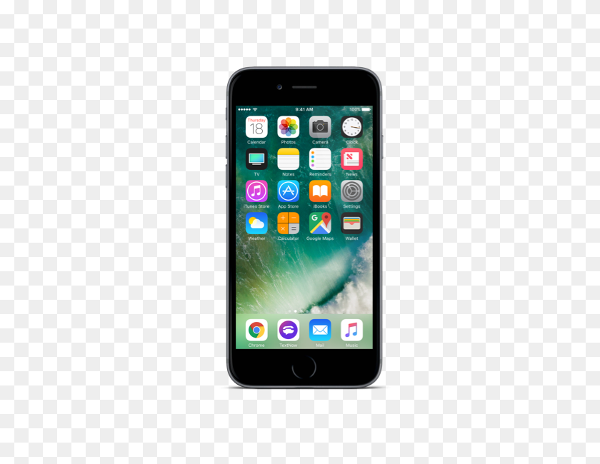 340x590 Apple Iphone Textnow Inalámbrico - Iphone 6 Png