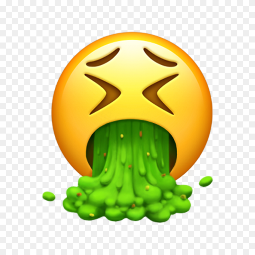 800x800 Apple Is Getting A Vomit Face Emoji To Make All Your Friendships - Puke Emoji PNG