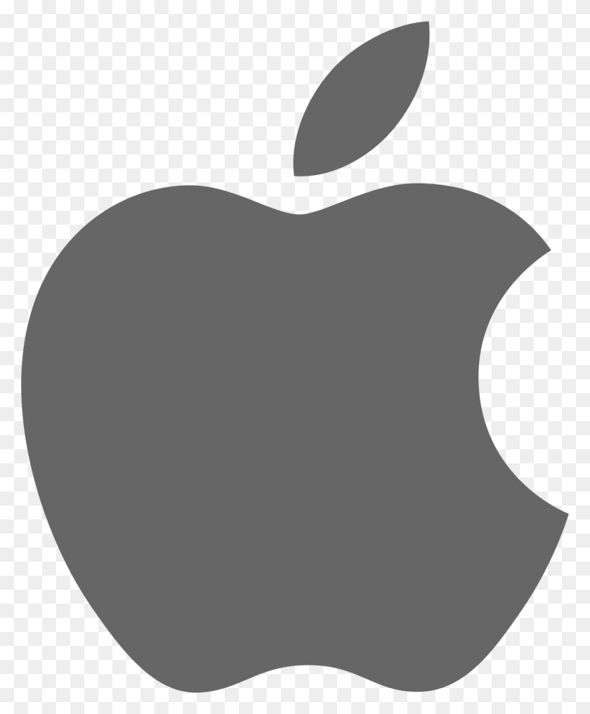 1000x1228 Логотип Apple Темно-Серый - Логотип Apple Png