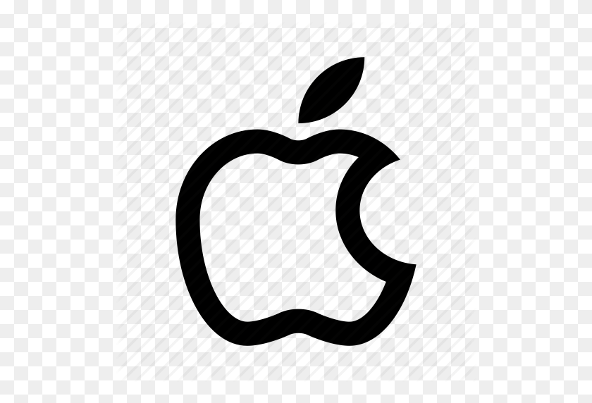 512x512 Apple, Logo, Mark Icon - Apple Logo White PNG