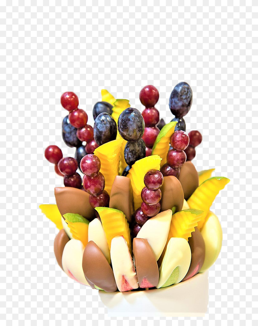666x1000 Apple Mango Delight Vase Fruity Bouquets - Fruit Salad PNG