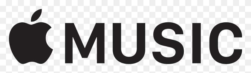 2400x571 Логотип Apple Music Png С Прозрачным Вектором - Музыкальный Логотип Png