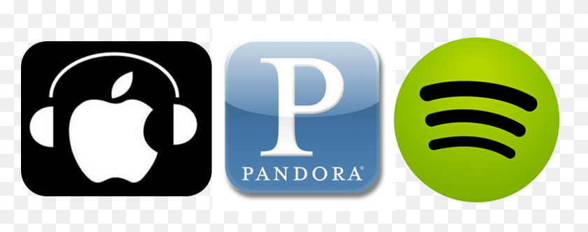 1288x450 Apple Music Poandora Spotify - Логотип Apple Music Png