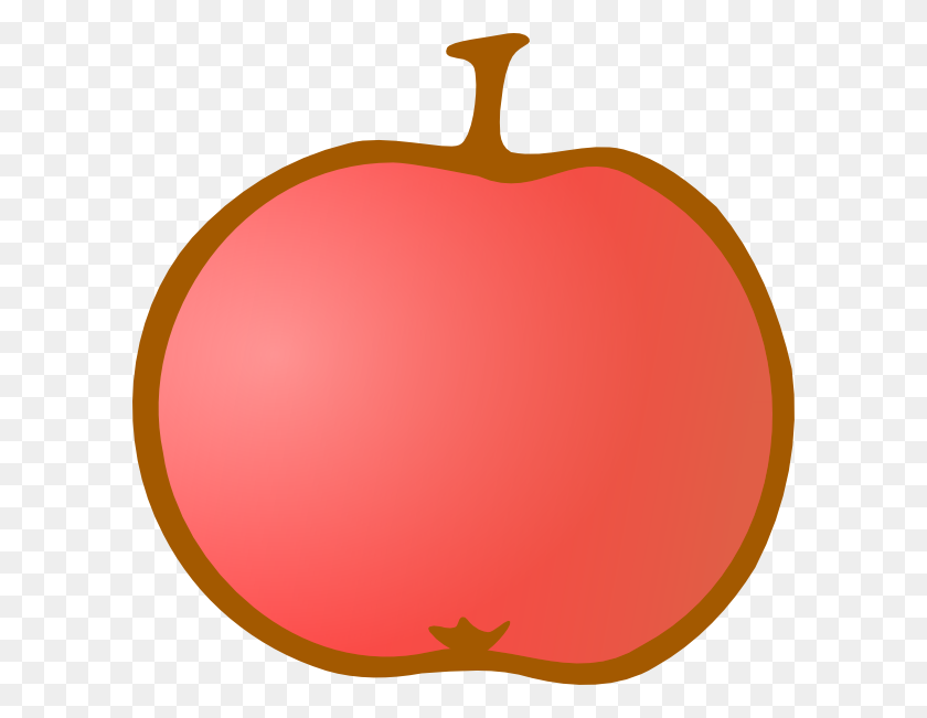 600x591 Apple Png, Clip Art For Web - Red Apple Clipart