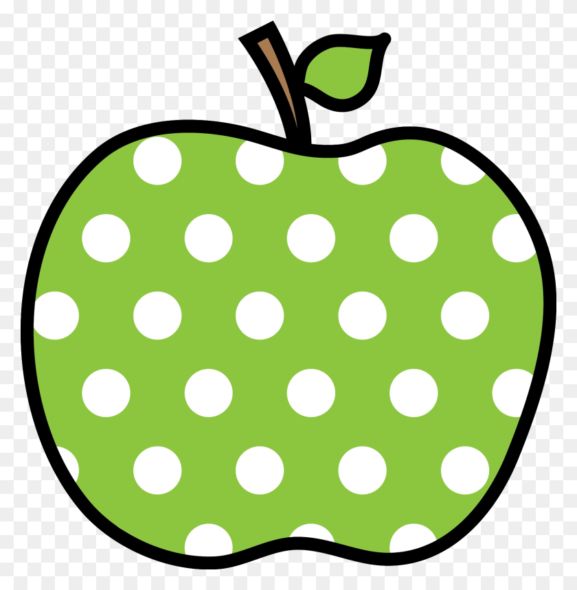 1545x1585 Apple Polka Dot Clipart Collection - Apple Watch Clipart