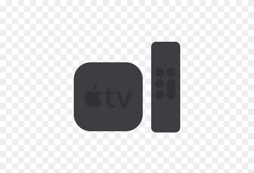 512x512 Apple, Remote, Television, Tv Icon - Apple Tv PNG