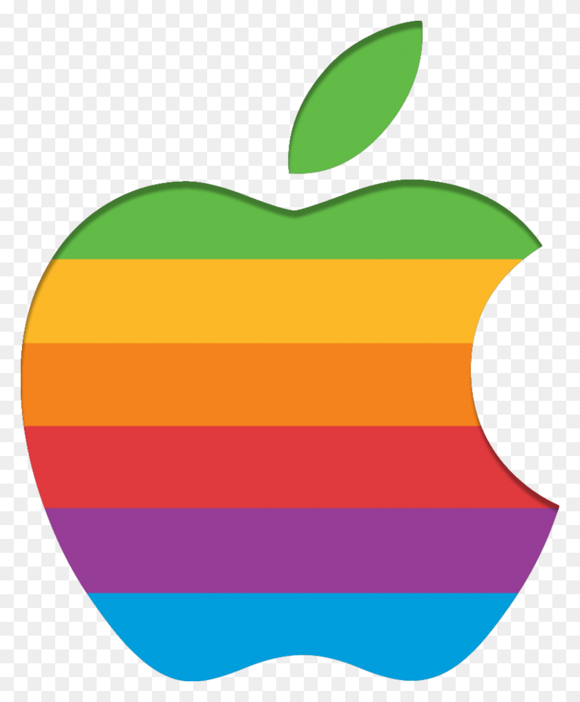 1606x1970 Logotipo De Apple Retro Png / Apple Png
