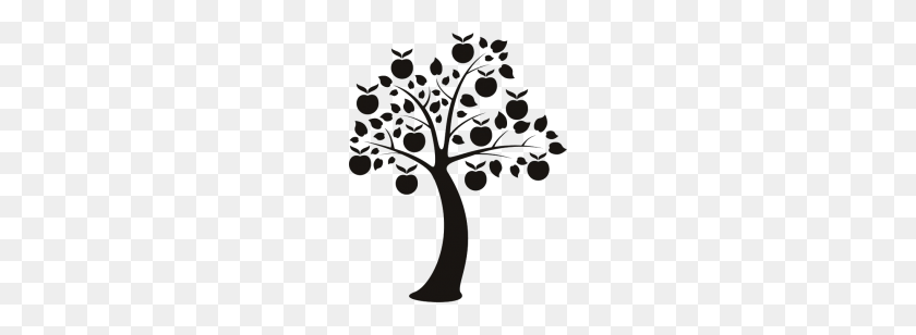 280x248 Apple Silhouette Clipart Free Clipart - Apple Tree Clipart Black And White