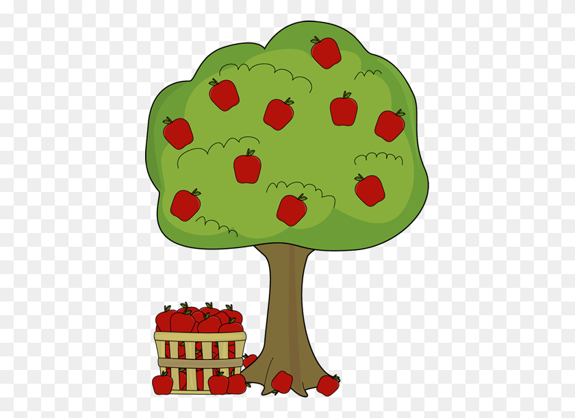 415x550 Apple Tree - Small Tree Clipart