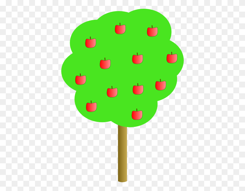 420x595 Apple Tree Clip Art - Apple Tree PNG