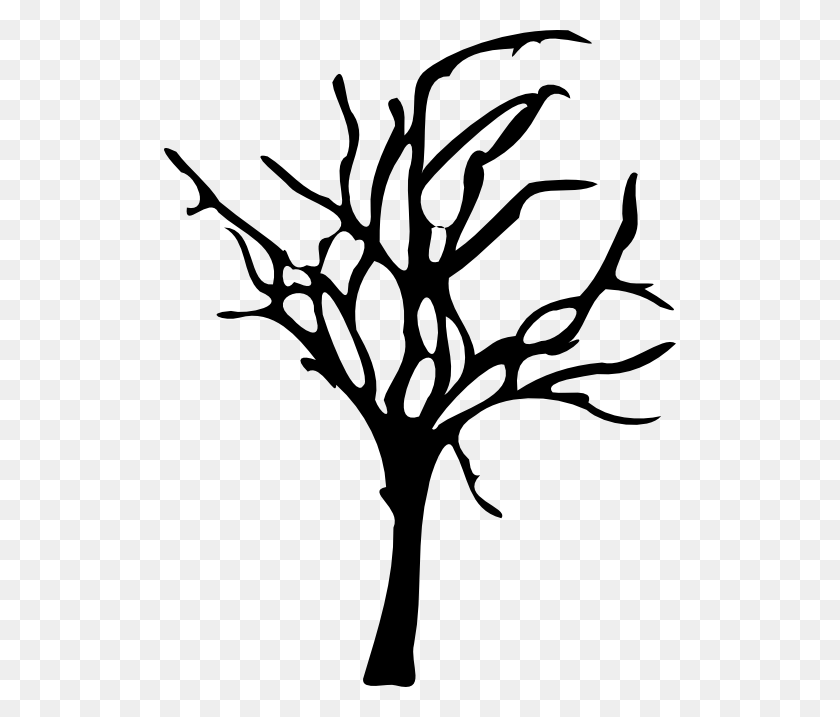 512x657 Apple Tree Clipart Black And White - Apple Tree Clipart Black And White