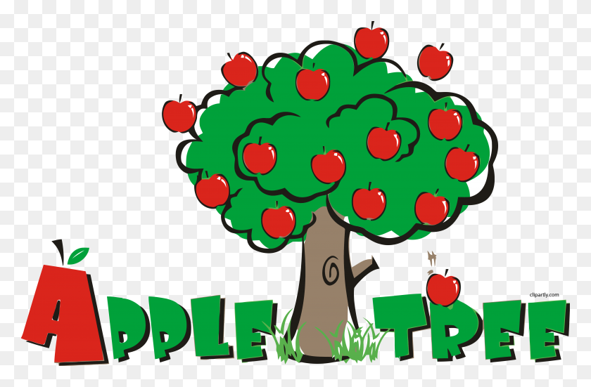 4980x3141 Apple Tree Pre School Clipart Png - Apple Tree Png
