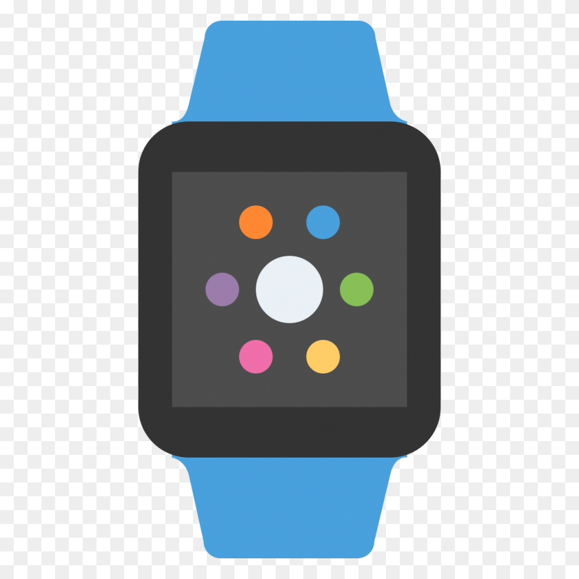 1024x1024 Apple Watch Icono Azul Plano De Muestra Gratis Iconset Tinta De Calamar - Apple Watch Png