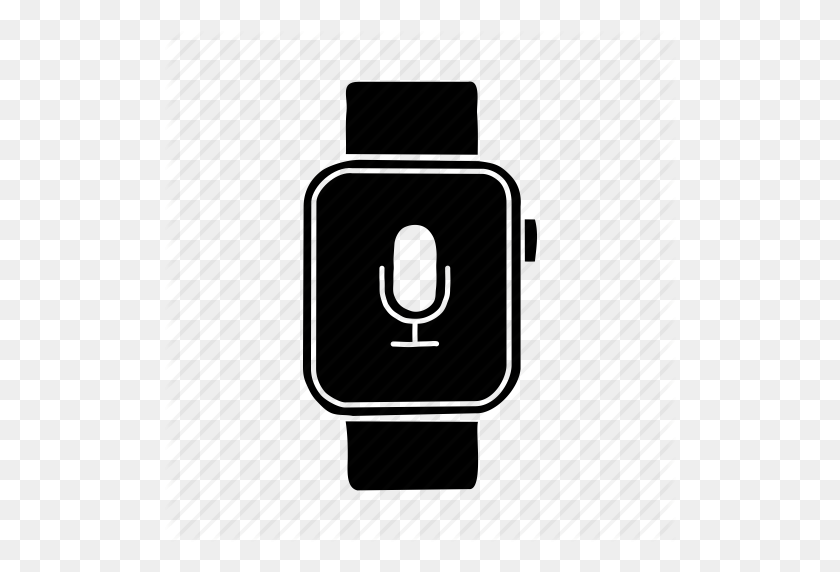 512x512 Микрофон Apple Watch, Микрофон Apple Watch, Apple Watch Speak, Устройство - Apple Watch Png